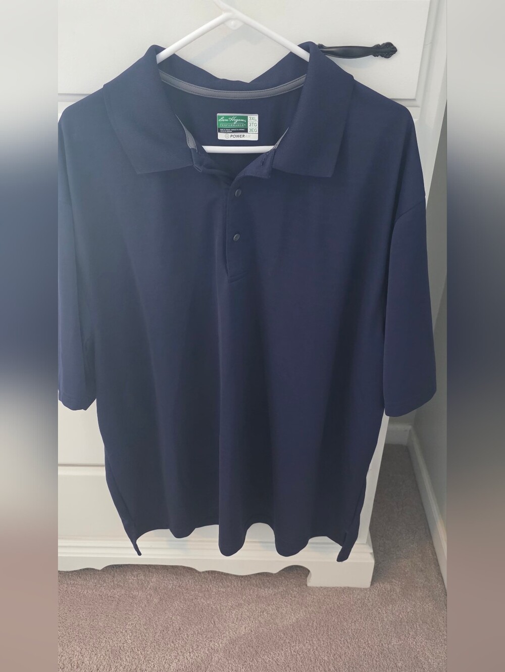 Ben Hogan 3XL Men's Navy Blue Performance Power Air Polo Golf Short Sleeve Shirt